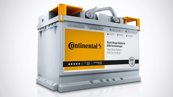 Start-stop battery with EFB technology - Continental Aftermarket