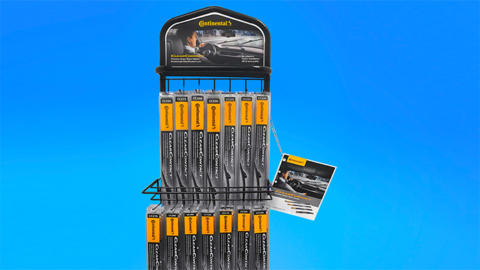 New Continental ClearContact Display Helps Shops Showcase and Sell Premium Wiper Blades Faster