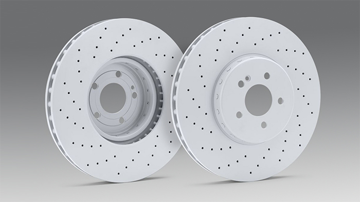 New ATE Two-Piece Disc Brake Rotor Certified for Direct Replacement on Mercedes-Benz Models