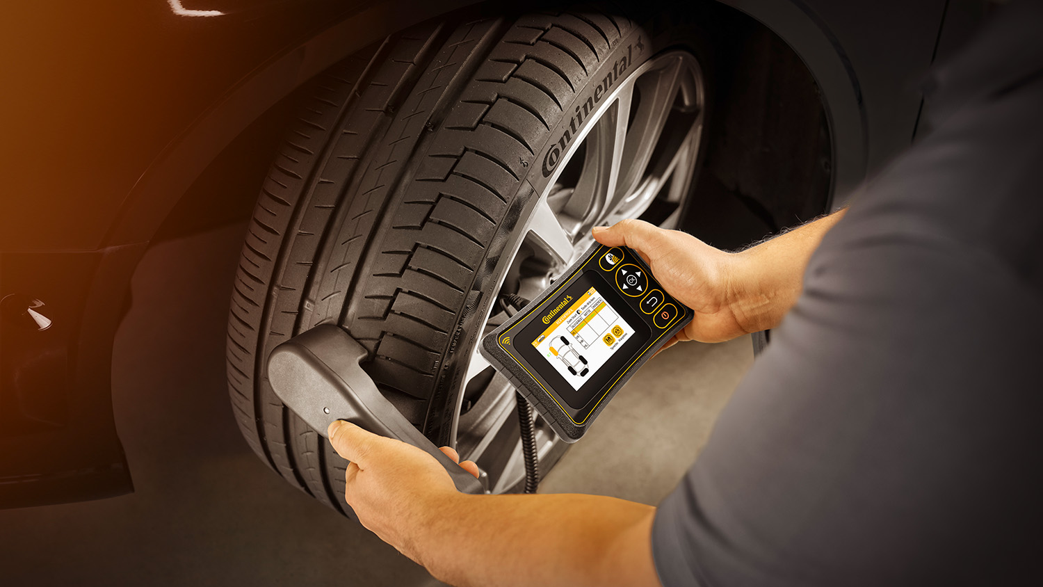 Autodiagnos Tire 100 Anwendung Kontrolle Reifenprofil