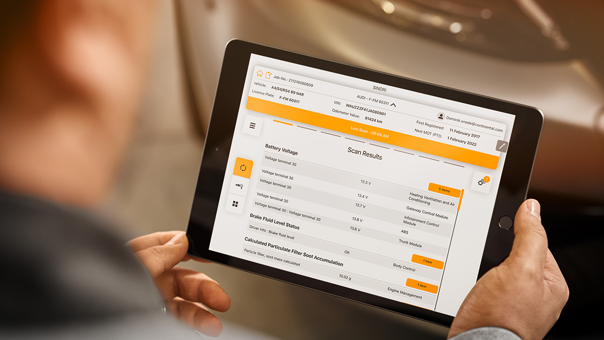 Continental SINDRI Assessor Tablet 2 Scan